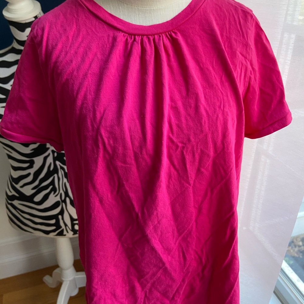 Lands end pink short sleeve shirt size xl 16